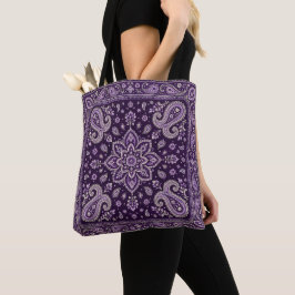 Lila Bandana Paisley-Tasche | Umhängetasche Tasche