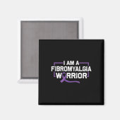 Lila Bandenkrieger der Fibromyalgie Magnet (Vorderseite/Rückseite)