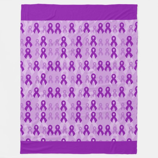 Lila Bänder...Fibro-Fleece-Decke Fleecedecke (Vorderseite)