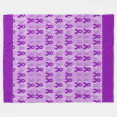 Lila Bänder...Fibro-Fleece-Decke Fleecedecke (Vorderseite (Horizontal))