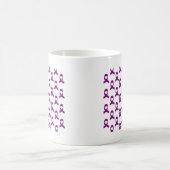 Lila Bandmuster Kaffeetasse (Mittel)