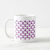 Lila Bandmuster Kaffeetasse (Links)