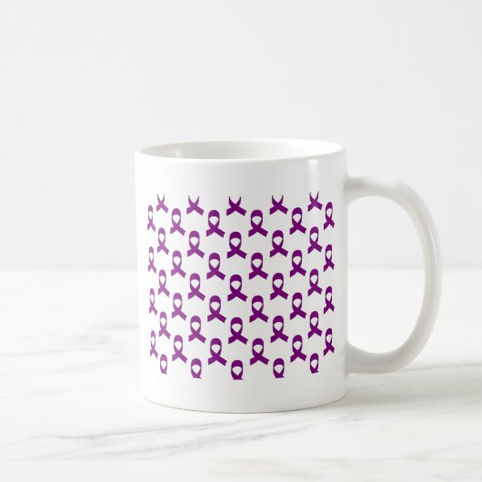 Lila Bandmuster Kaffeetasse (Rechts)