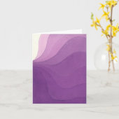 Lila Bands Card Karte (Gelbe Blume)