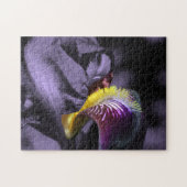 Lila Bartete Iris Blume Petal Puzzle (Horizontal)