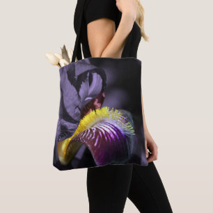 Lila Bartete Iris Blume Petal Tasche