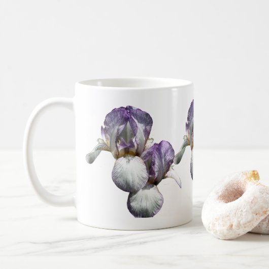Lila Barti-Blume Kaffeetasse (Mit Donut)