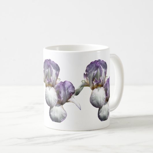 Lila Barti-Blume Kaffeetasse (VorderseiteRechts)