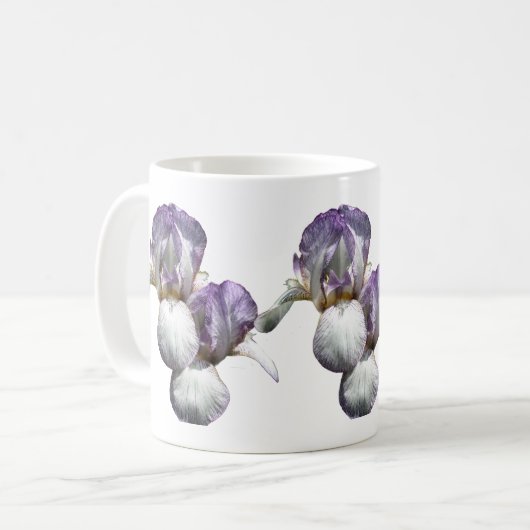 Lila Barti-Blume Kaffeetasse (Vorderseite Links)