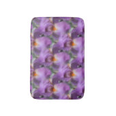 Lila Barti-Blume Naturmuster Badematte (Vorderseite Vertikal)