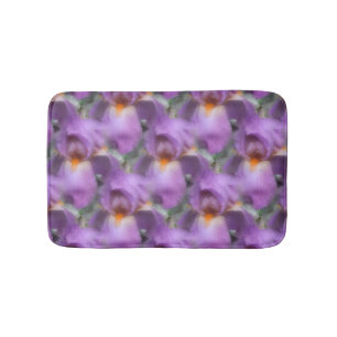 Lila Barti-Blume Naturmuster Badematte