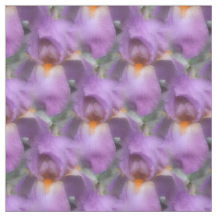 Lila Barti-Blume Naturmuster Stoff