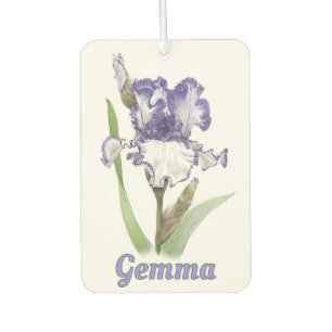 Lila Barti-Blume Personalisiert Autolufterfrischer