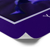 Lila Barti-Blume Personalisiert Poster (Ecke)