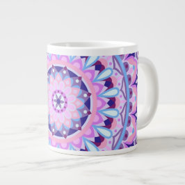 Lila Base Mandala Jumbo-Tasse