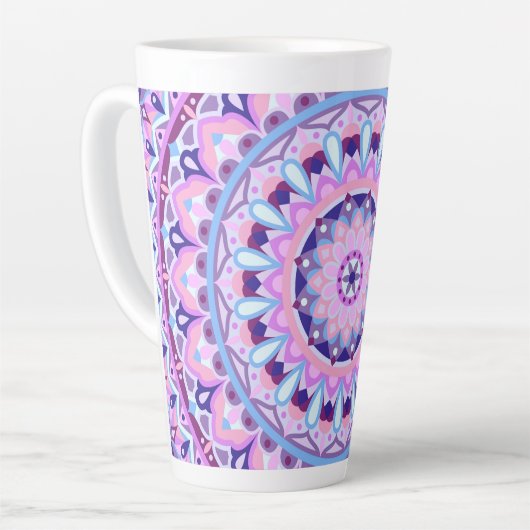 Lila Base Mandala Milchtasse (Linke Ecke)