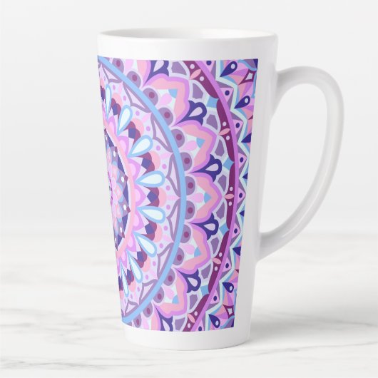 Lila Base Mandala Milchtasse (Rechts)