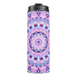 Lila Base Mandala Thermosbecher