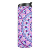 Lila Base Mandala Thermosbecher (Nach links gedreht)