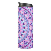 Lila Base Mandala Thermosbecher (Nach rechts gedreht)