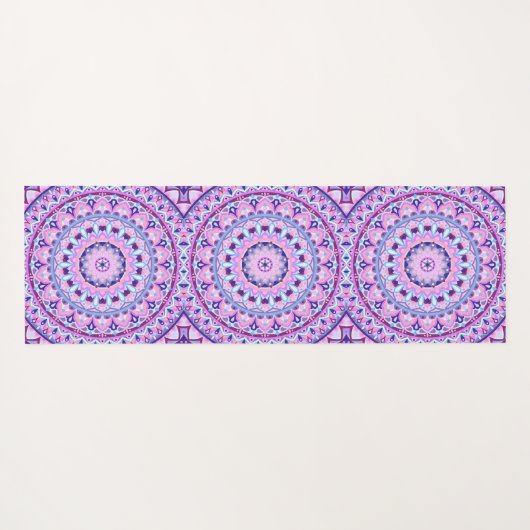 Lila Base Mandala Yogamatte (Rückseite (Horizontal))