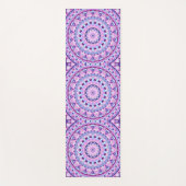 Lila Base Mandala Yogamatte (Vorderseite)