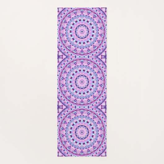 Lila Base Mandala Yogamatte (Rückseite)
