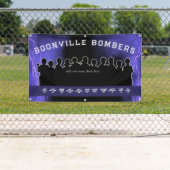 Lila Baseball Softball Dugout Banner Sportteam (Insitu)