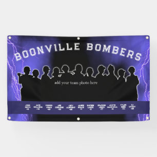 Lila Baseball Softball Dugout Banner Sportteam