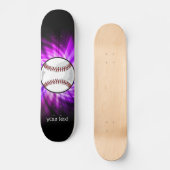 Lila Baseball; Softball Skateboard (Vorderseite)