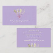 Lila Basic Logo Kuchen Konditorgebäck Glitzer Bäck Visitenkarte (Vorne/Hinten)