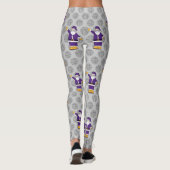 lila Basketball-Basketballschuh Leggings (Rückseite)