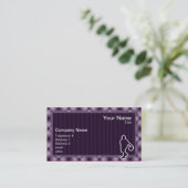 Lila Basketball Visitenkarte (Stehend Vorderseite)