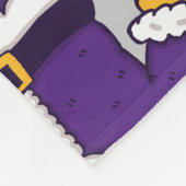 lila Basketballkorb Fleecedecke (Ecke)