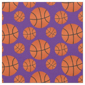 Lila Basketballmuster Stoff (Nahaufnahme)