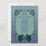 Lila Bat Mitzvah Einladungen<br><div class="desc">Lila und aquamarine Bat Mitzvah Einladungsvorlage.</div>