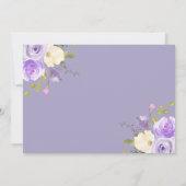 Lila Bat Mitzvah Foto Save the Date (Rückseite)