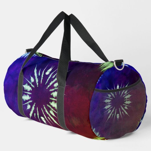 Lila-Batik groß Duffle Bag (Rechte Ecke)