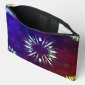 Lila-Batik groß Zubehörtasche (Offen)