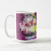 Lila Batik-Lehrer-Tasse Kaffeetasse (Links)