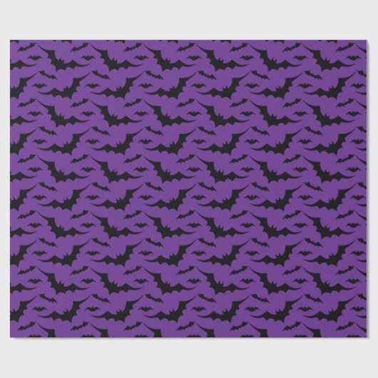 Lila Battmuster Geschenkpapier (Flach)