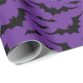 Lila Battmuster Geschenkpapier (Rolleneckpunkt)