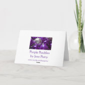 Lila Baubles "Frohe Weihnachten" Grüße Karte (Rückseite)