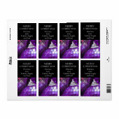 Lila Baubles Geschenkschild schwarz (Vorne)