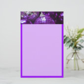 Lila Baubles-Header-Papier lila Briefpapier (Stehend Vorderseite)