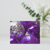 Lila Baubles Postkarte (Stehend Vorderseite)