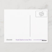 Lila Baubles Postkarte (Rückseite)