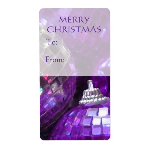 Lila Baubles 'To..From' Geschenktafel (Vorne)