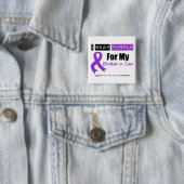 Lila Bauchspeicheldrüsenkrebs Button (Beispiel)