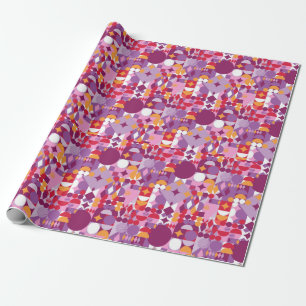 Lila Bauhaus Modernste Geschenkpapier im deutschen